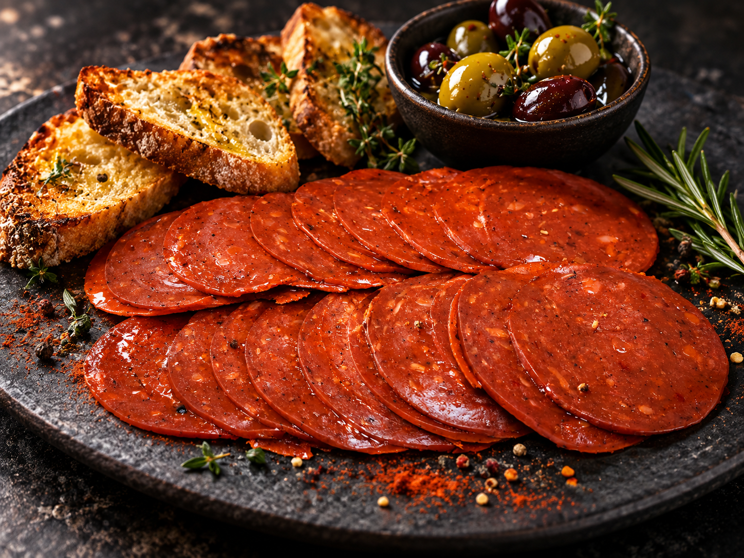 Piattaforme Chorizo e Nduja vegetale